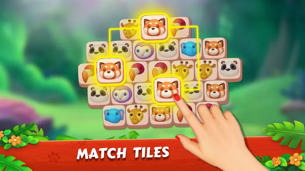 Zoo Tile - Match Puzzle Game (Зу Тайл) [МОД Бесконечные монеты] APK Android Screenshot 4