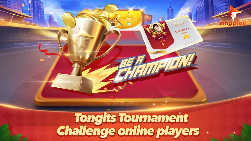 Tongits ZingPlay-Fun Challenge (Тонгитс ЗингПлэй) [МОД Все открыто] APK Android Screenshot 1
