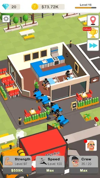 Idle Robbery (Айдл Роббери) [МОД Много денег] APK Android Screenshot 5
