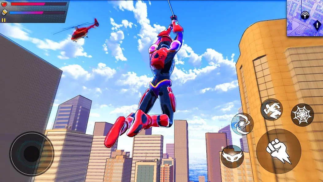 Spider Hero:Super City Hero (пайдер Хиро) [МОД Все открыто] APK Android Screenshot 1