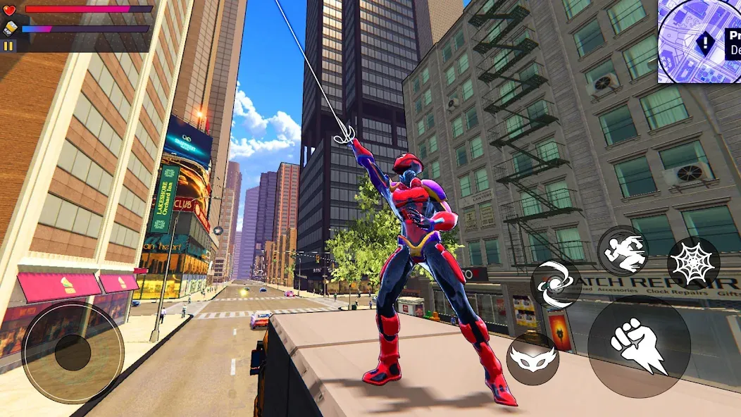 Spider Hero:Super City Hero (пайдер Хиро) [МОД Все открыто] APK Android Screenshot 2