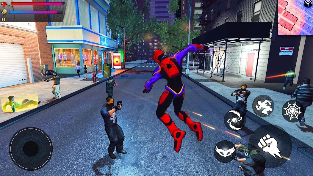 Spider Hero:Super City Hero (пайдер Хиро) [МОД Все открыто] APK Android Screenshot 3
