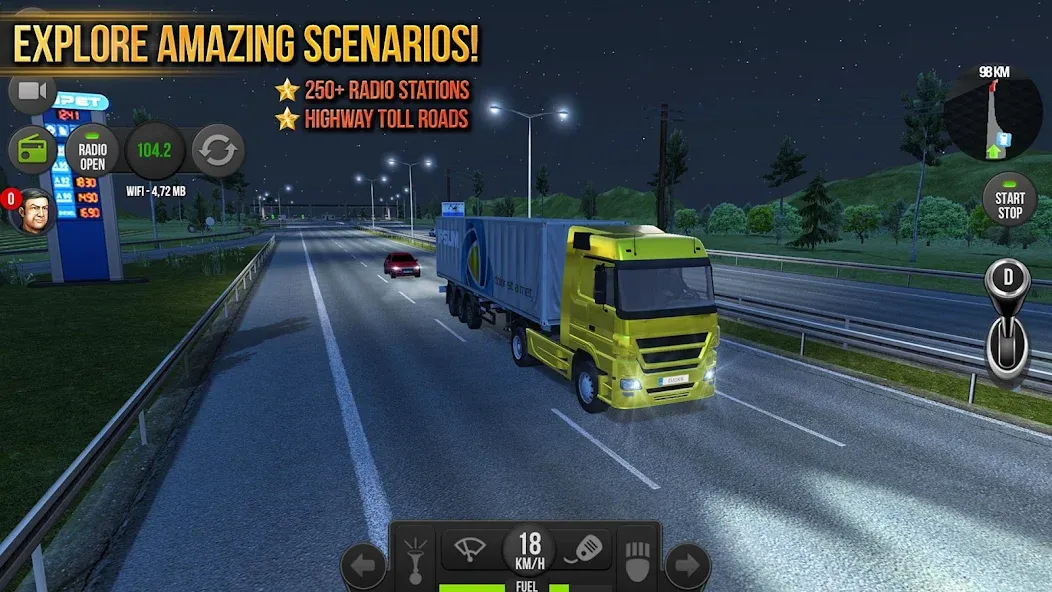 Truck Simulator : Europe [МОД Premium] APK Android Screenshot 2