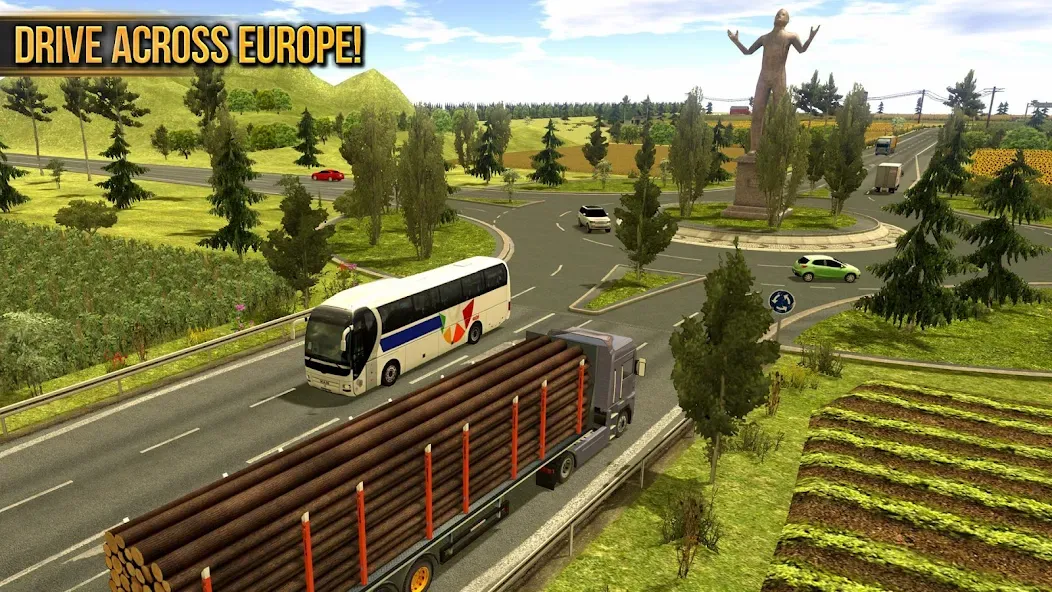 Truck Simulator : Europe [МОД Premium] APK Android Screenshot 3