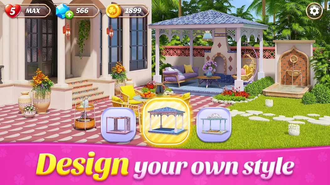 Space Decor : Villa (Спейс Декор) [МОД Unlocked] APK Android Screenshot 2