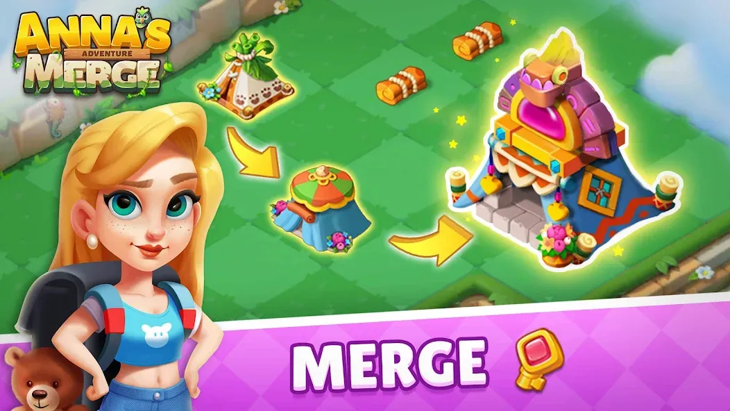Anna's Merge Adventure [МОД Mega Pack] APK Android Screenshot 2