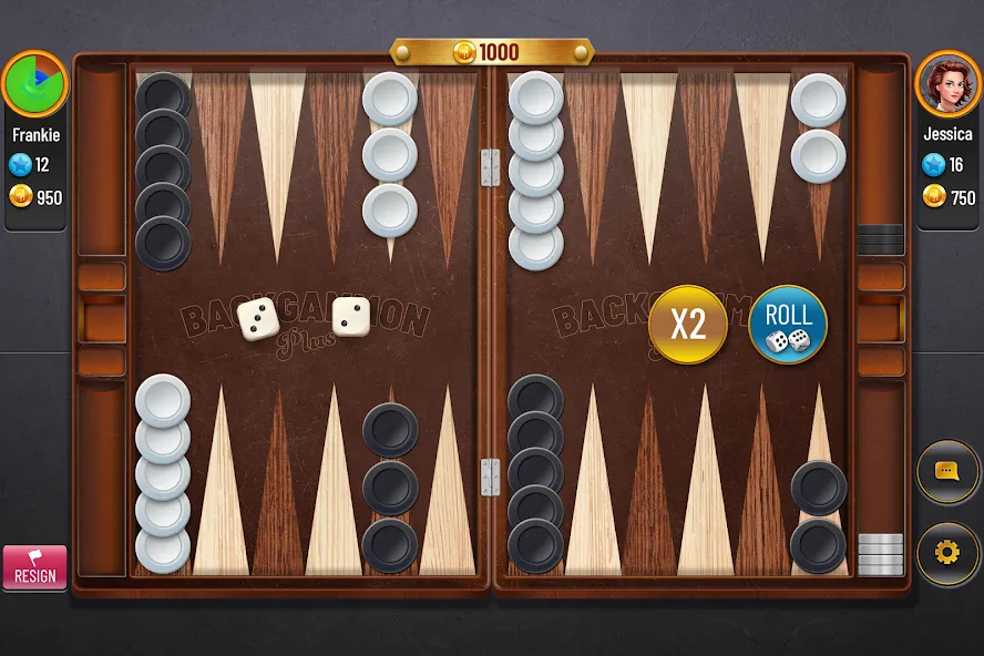 Backgammon Plus - Board Game (Бэкгаммон Плюс) [МОД Premium] APK Android Screenshot 1