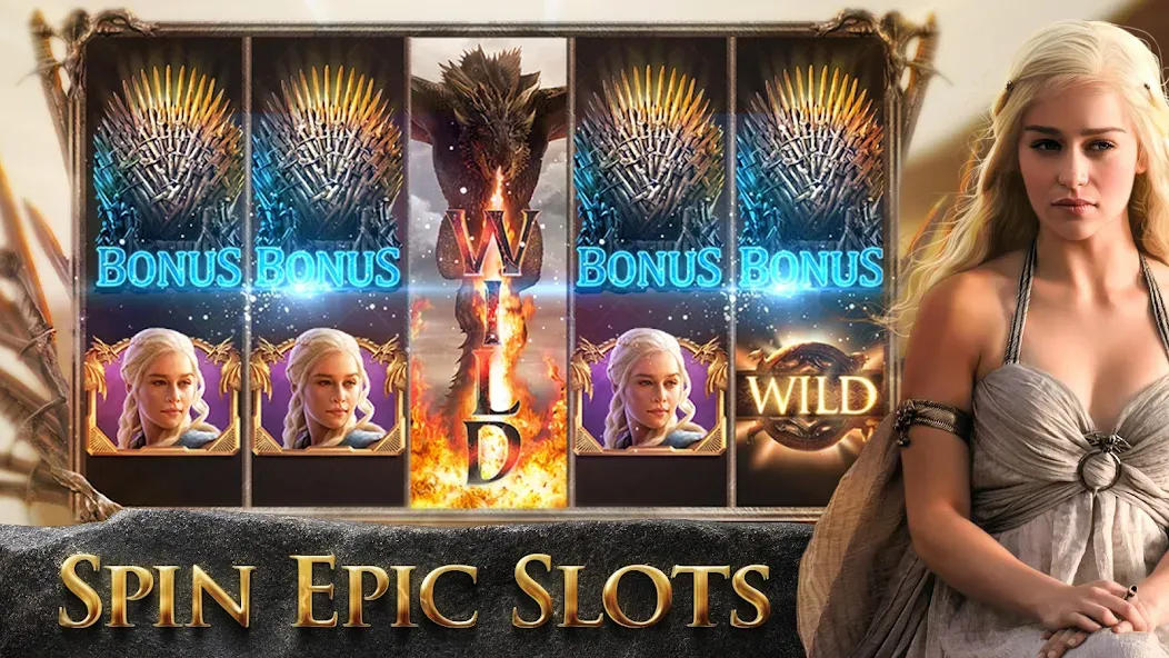 Game of Thrones Slots Casino (Гейм оф Тронс Слотс Казино) [МОД Unlocked] APK Android Screenshot 1