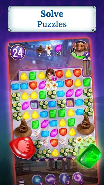 Harry Potter: Puzzles & Spells [МОД Бесконечные монеты] APK Android Screenshot 1