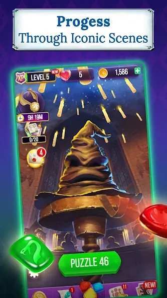 Harry Potter: Puzzles & Spells [МОД Бесконечные монеты] APK Android Screenshot 3