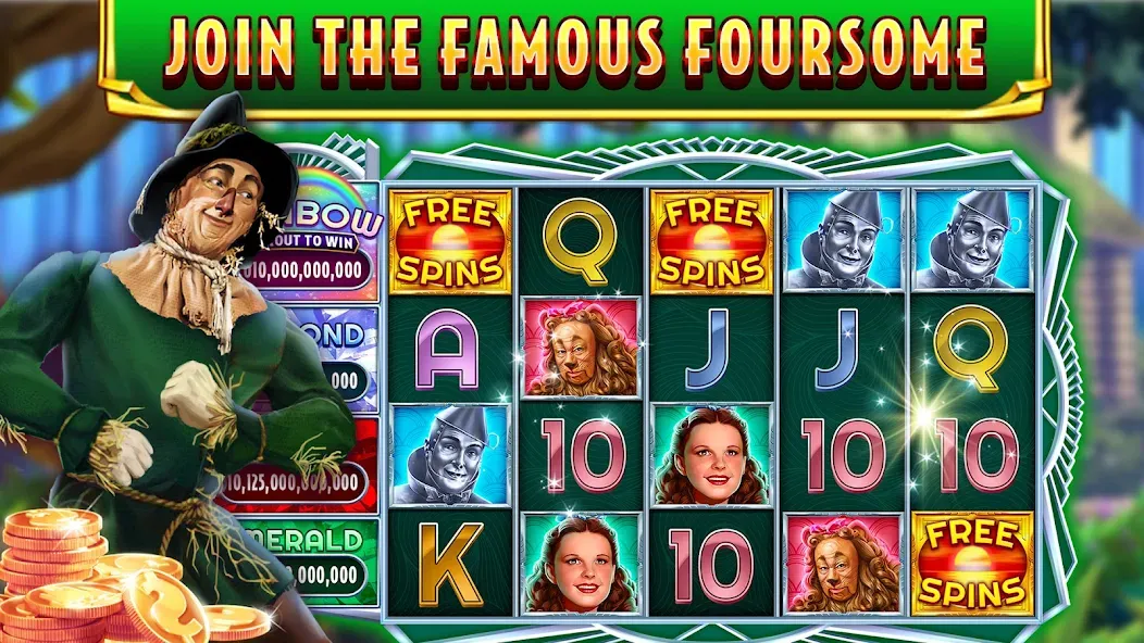 Wizard of Oz Slots Games (Волшебник из страны Оз игровой автомат) [МОД Меню] APK Android Screenshot 2
