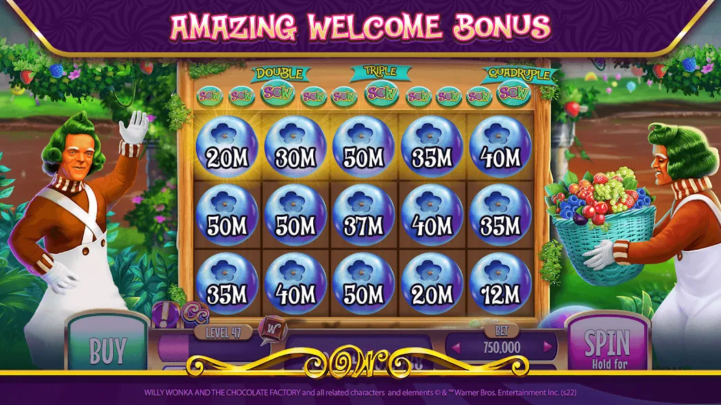 Willy Wonka Vegas Casino Slots (Вилли Вонка Вегас Казино Слоты) [МОД Бесконечные монеты] APK Android Screenshot 5