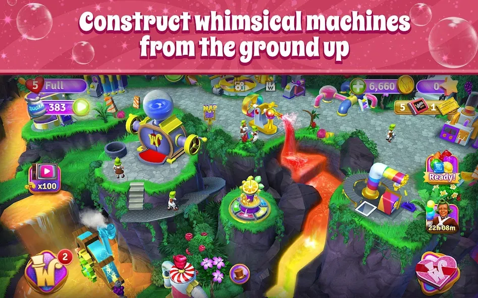 Wonka's World of Candy Match 3 [МОД Много денег] APK Android Screenshot 2
