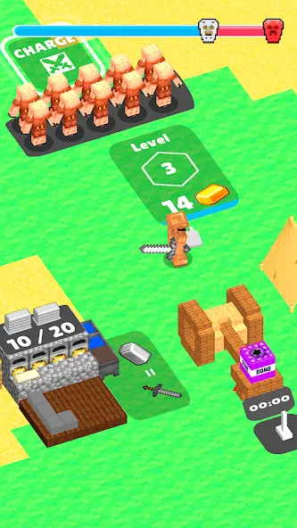 Craft Commander – Mine & Build (Крафт Коммандер) [МОД Premium] APK Android Screenshot 1