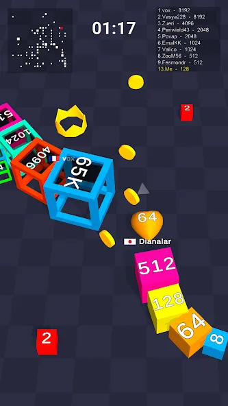 Cube Arena 2048: Merge Numbers [МОД Все открыто] APK Android Screenshot 5