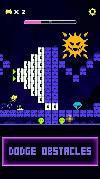 Underground Race - Arcade Game (Ритм Дэш) [МОД Mega Pack] APK Android Screenshot 1