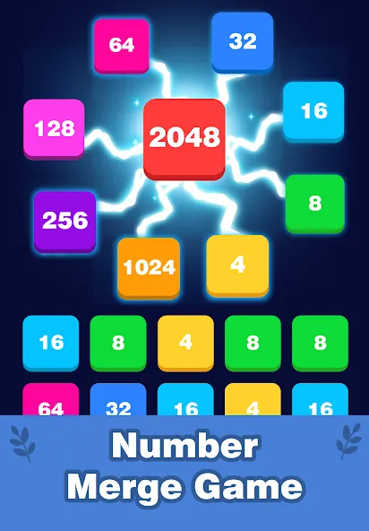 2248 Number block puzzle 2048 (Две тысячи двести сорок восемь) [МОД Меню] APK Android Screenshot 1