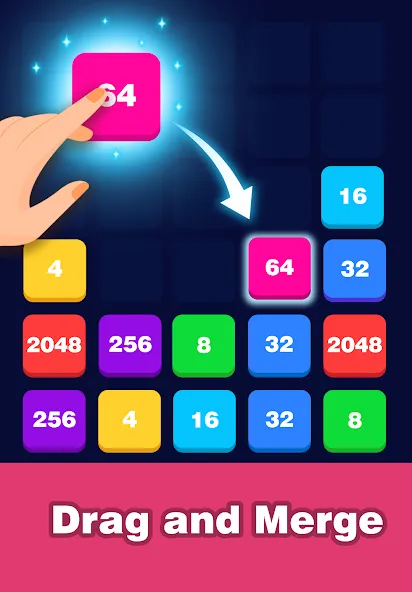 2248 Number block puzzle 2048 (Две тысячи двести сорок восемь) [МОД Меню] APK Android Screenshot 4