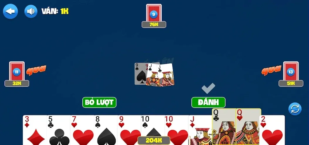 Tiến Lên Nhất Ăn Tất [МОД Много денег] APK Android Screenshot 1