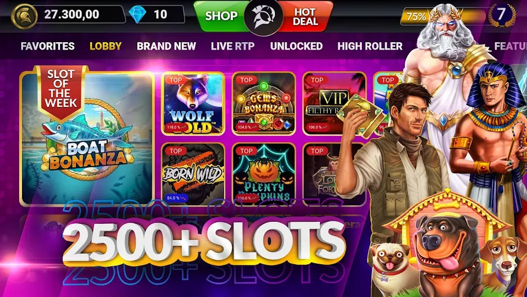 SpinArena Online Casino Slots (СпинАрена Онлайн Казино Слоты) [МОД Меню] APK Android Screenshot 1