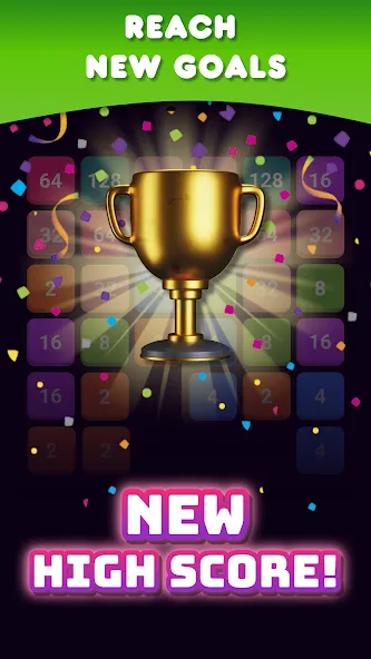 2048: Puzzle Game! Merge Block (Две тысячи сорок восемь) [МОД Mega Pack] APK Android Screenshot 3