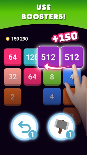 2048: Puzzle Game! Merge Block (Две тысячи сорок восемь) [МОД Mega Pack] APK Android Screenshot 4