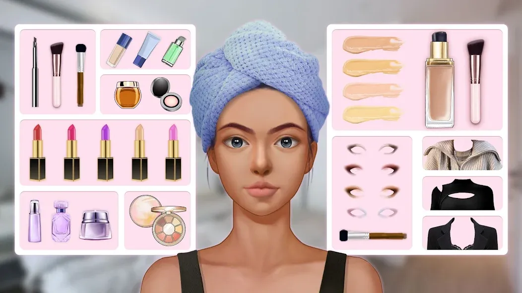 Makeup Stylist: Makeup Game (Сам сделай макияж) [МОД Все открыто] APK Android Screenshot 1