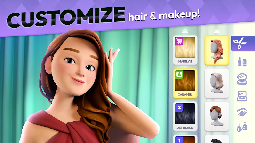 Makeover Match - Fashion Game (Мейковер Матч) [МОД Бесконечные монеты] APK Android Screenshot 1