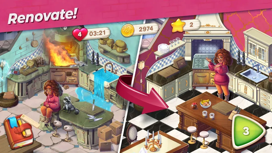 Penny & Flo: Home Renovation [МОД Все открыто] APK Android Screenshot 3