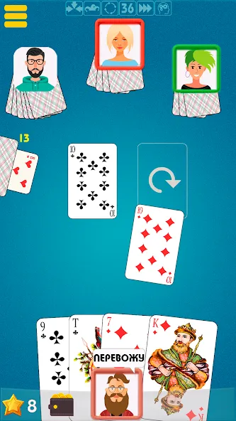 Дурак офлайн - без интернета [МОД Меню] APK Android Screenshot 4