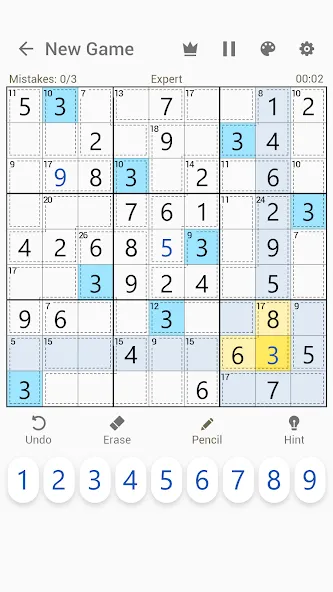 Killer Sudoku - Sudoku Puzzles [МОД Premium] APK Android Screenshot 3