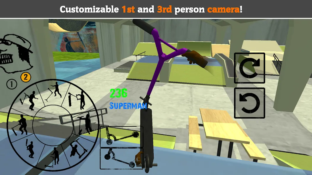 Scooter FE3D 2 (Скутер ФЭ3Д 2) [МОД Меню] APK Android Screenshot 2