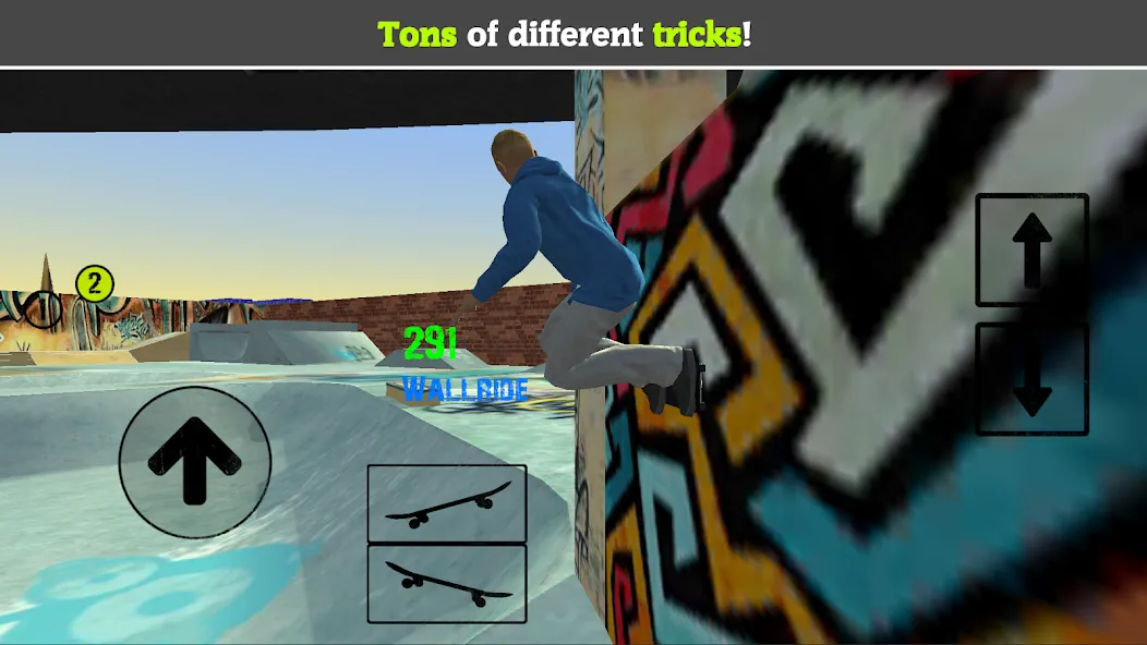 Skateboard FE3D 2 (Скейтборд 3D 2) [МОД Mega Pack] APK Android Screenshot 2
