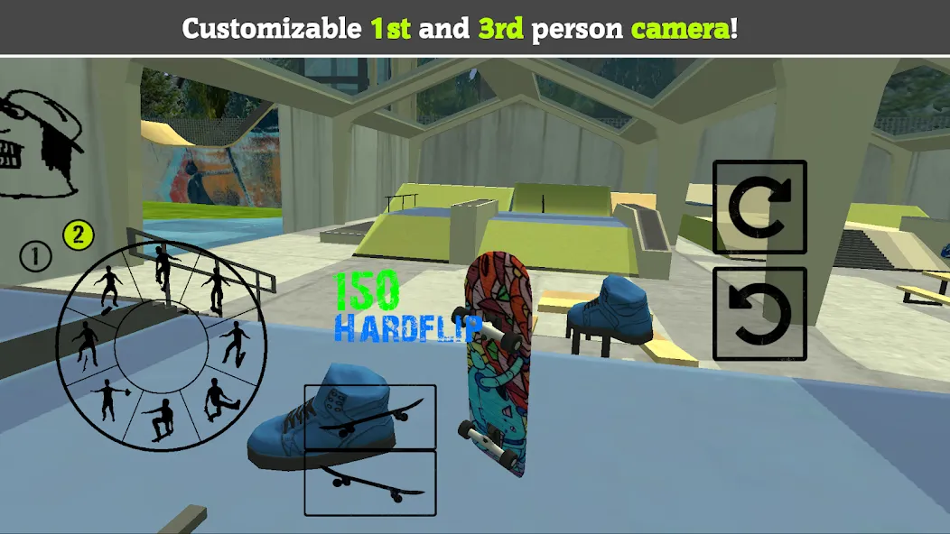 Skateboard FE3D 2 (Скейтборд 3D 2) [МОД Mega Pack] APK Android Screenshot 3