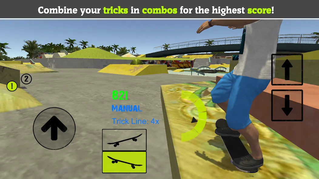Skateboard FE3D 2 (Скейтборд 3D 2) [МОД Mega Pack] APK Android Screenshot 4