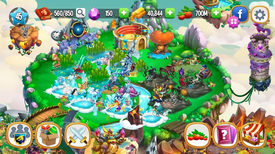 Dragon City: Mobile Adventure [МОД Меню] APK Android Screenshot 4