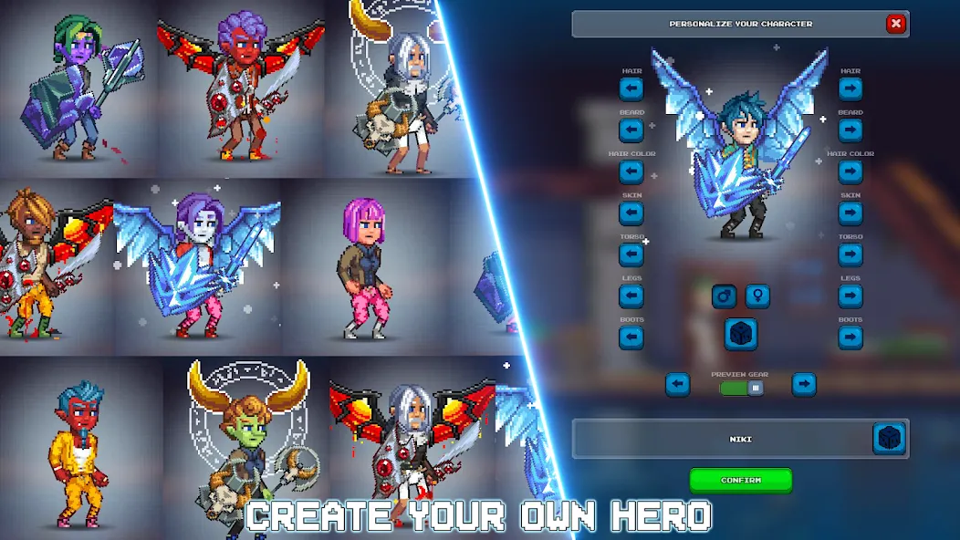 Miners Settlement: Idle RPG (Майнерс Сеттлмент) [МОД Premium] APK Android Screenshot 2