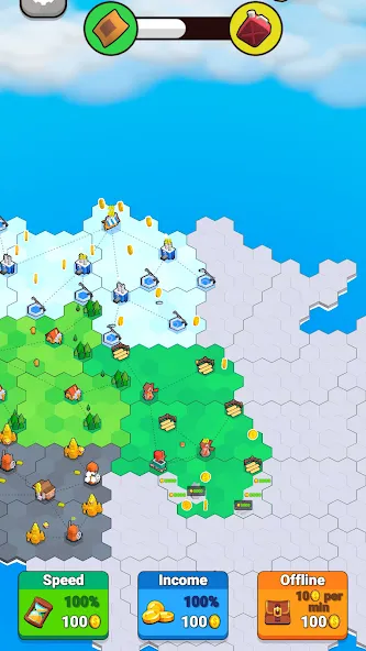 Factory World: Connect Map (Фактори Ворлд) [МОД Mega Pack] APK Android Screenshot 4