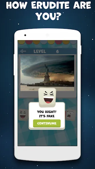 Real or Fake Test Quiz [МОД Premium] APK Android Screenshot 1