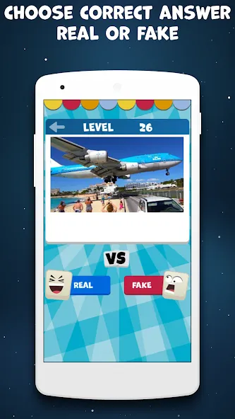 Real or Fake Test Quiz [МОД Premium] APK Android Screenshot 2