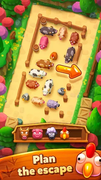 Farm Jam: Animal Parking Game (Фарм Джам) [МОД Mega Pack] APK Android Screenshot 4
