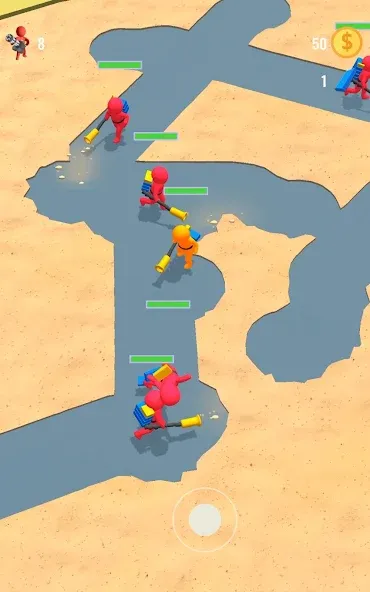 Stickman Fight: Battle Arena (Стикмен Файт) [МОД Много денег] APK Android Screenshot 1