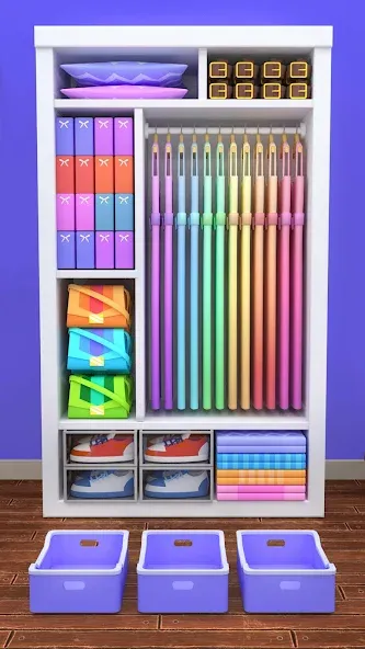 Fill the Closet: Organize Game (Фил зе Клозет) [МОД Mega Pack] APK Android Screenshot 4