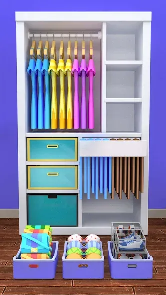 Fill the Closet: Organize Game (Фил зе Клозет) [МОД Mega Pack] APK Android Screenshot 5