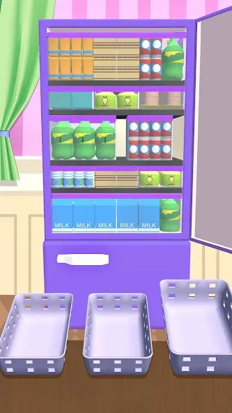 Fill Up Fridge：Organizing Game [МОД Mega Pack] APK Android Screenshot 5