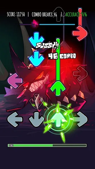 Music Rhythm Battle Night [МОД Бесконечные монеты] APK Android Screenshot 2