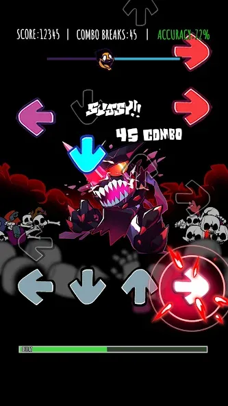 Music Rhythm Battle Night [МОД Бесконечные монеты] APK Android Screenshot 4