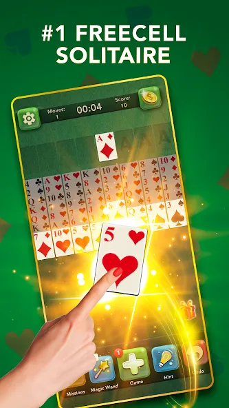 FreeCell Classic Card Game (ФриСел Классическая карточная игра) [МОД Меню] APK Android Screenshot 3