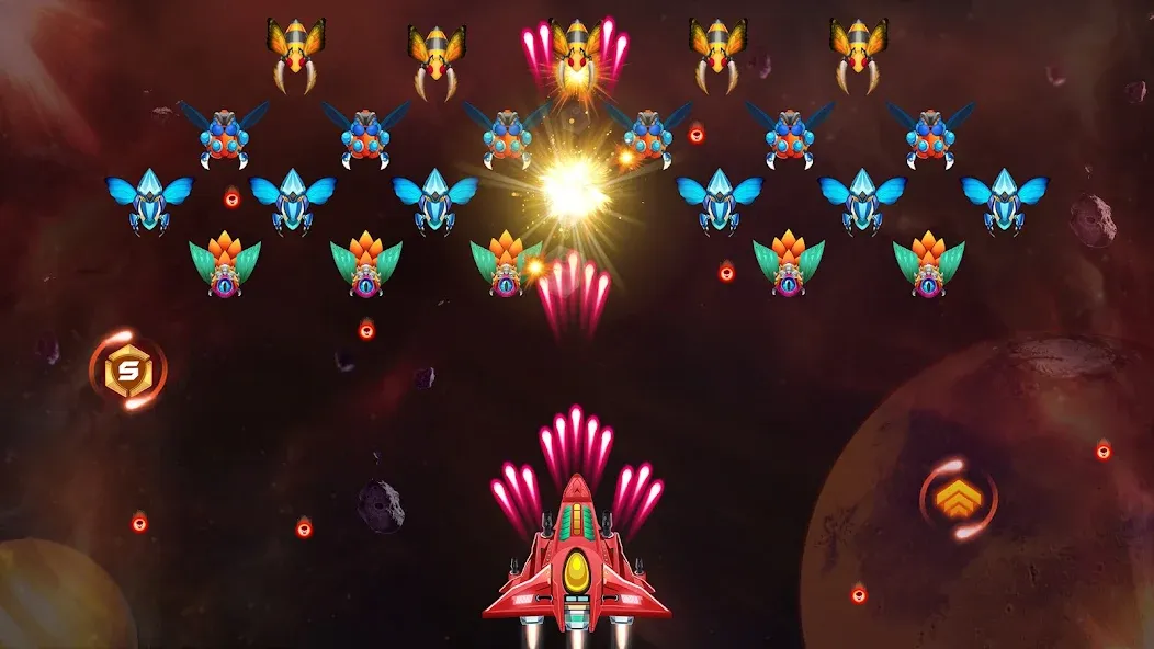 Galaxy Attack - Alien Shooter (Гэлэкси аттак) [МОД Mega Pack] APK Android Screenshot 5