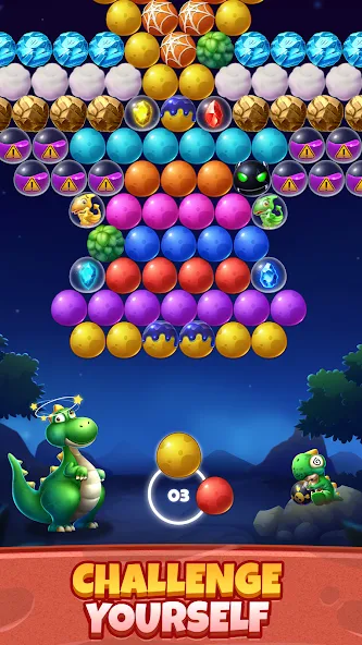Bubble Shooter Primitive Eggs (Бабл Шутер Примитивные Яйца) [МОД Premium] APK Android Screenshot 5